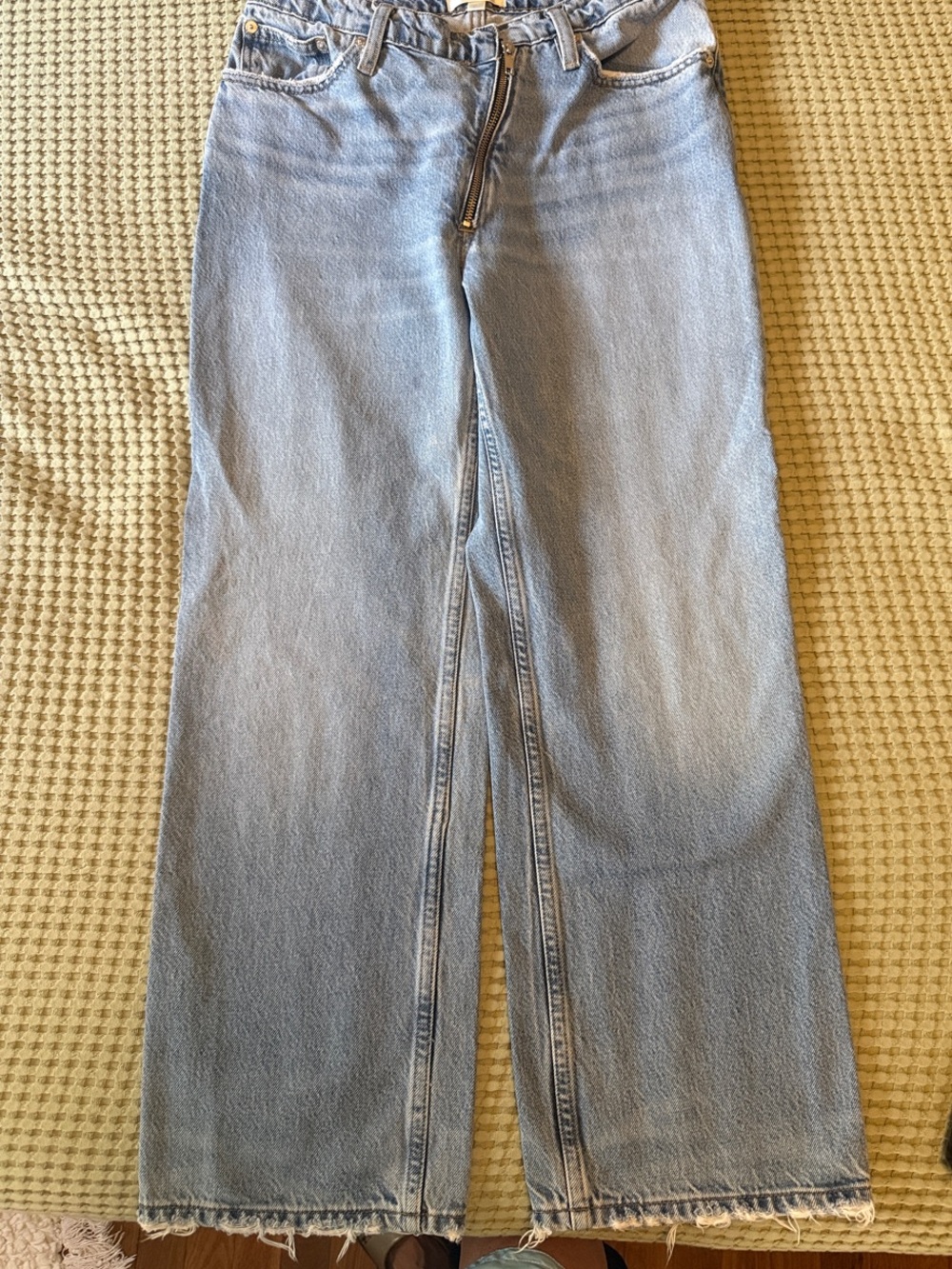 FRAME Le Jane Crop Light Blue Women’s Wide-Leg Jeans